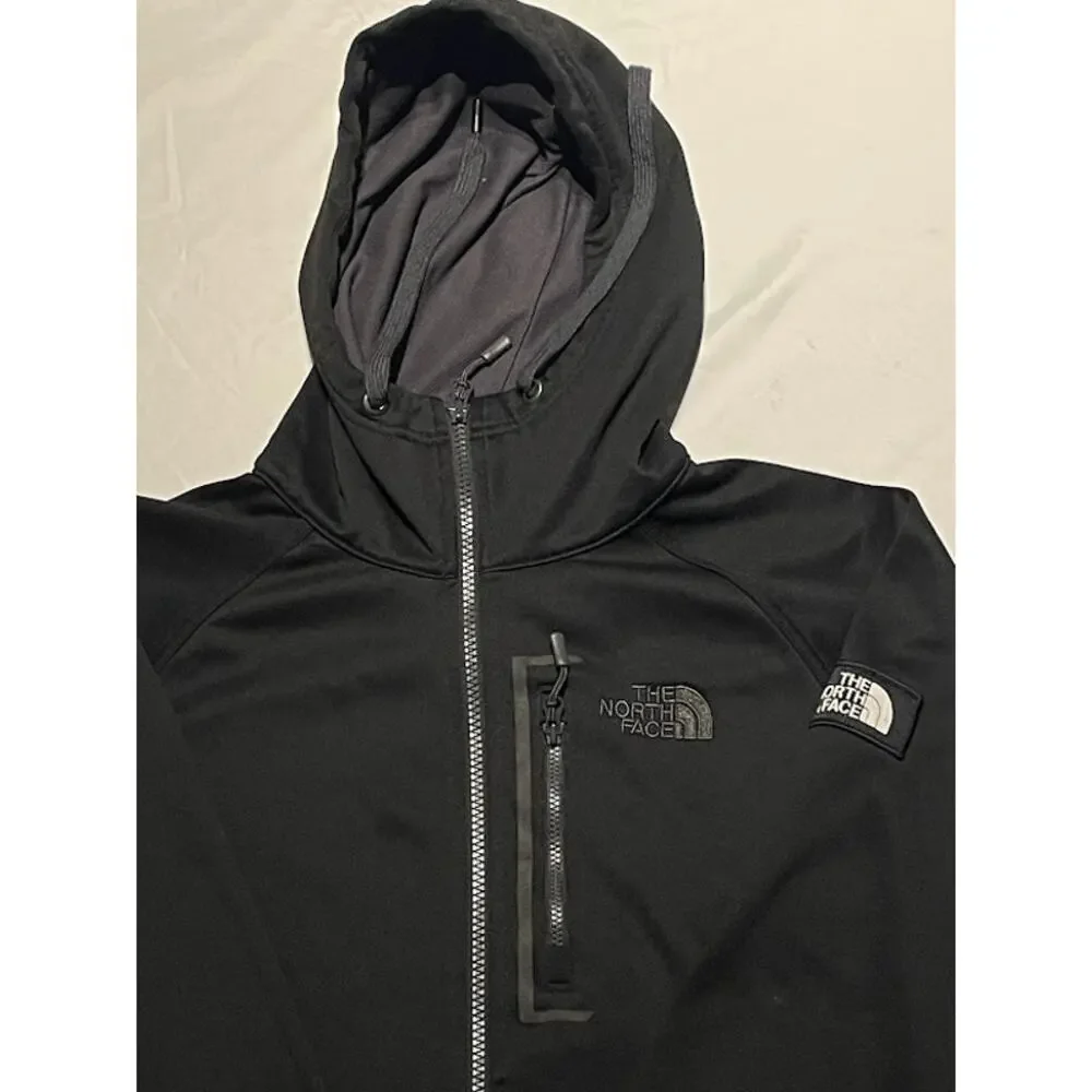 The North Face Tenacious Hybrid Hoodie Black Full Zip Jacket Sportswear Size s